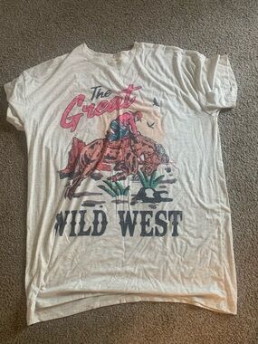 Great Wild West Graphic Tee Shirt Dress